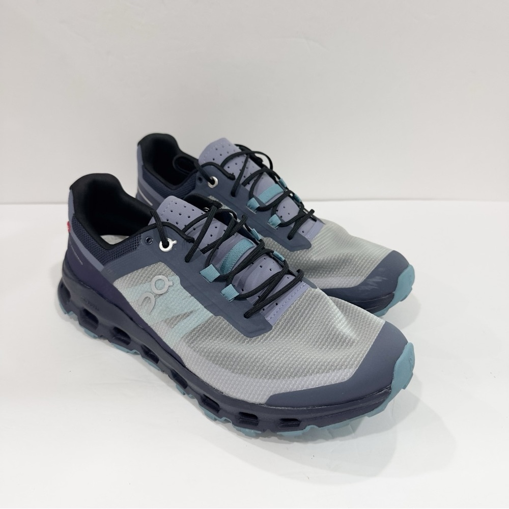 On Running Women's Athletic Shoes in Light Gray, Navy and Teal